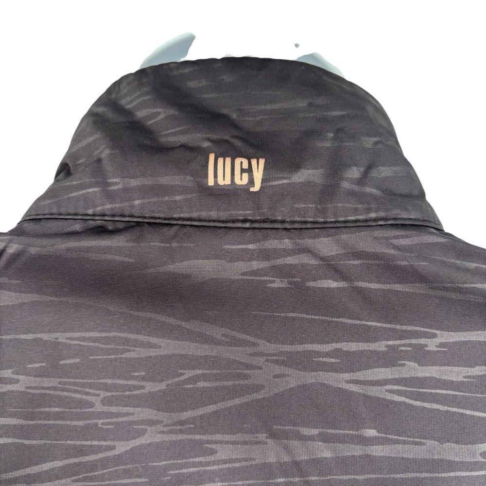 Lucy Windbreaker Athletic Full Zipper Cinch Waist Sportswear Jacket Large - Picture 9 of 12